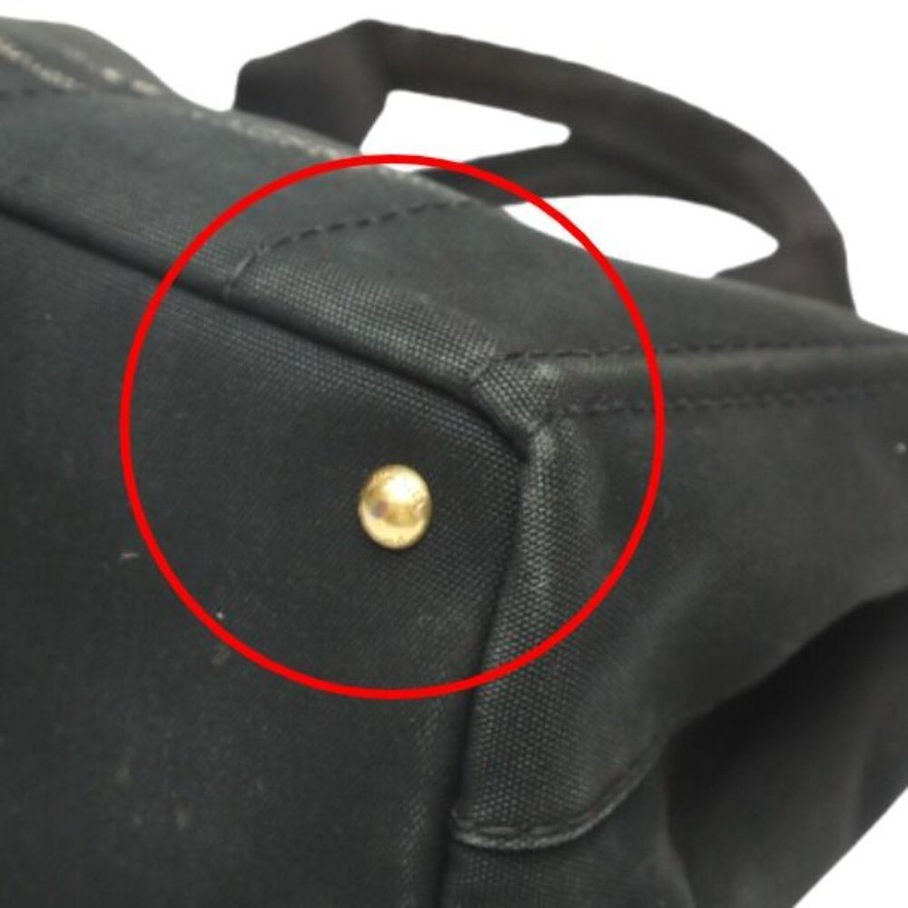 Prada 1 Bg439 Tote Bag Canapa Mini Tote Bag Black - Picture 9 of 15